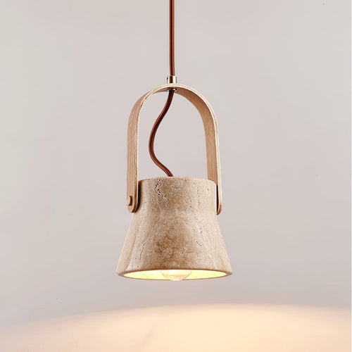 Saphira - Travertine Stone Pendant Light