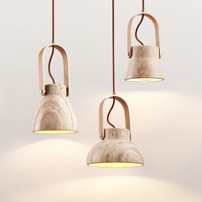 Saphira - Travertine Stone Pendant Light