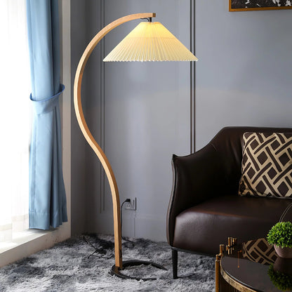 Veyron – Sculptural Wood Floor Lamp