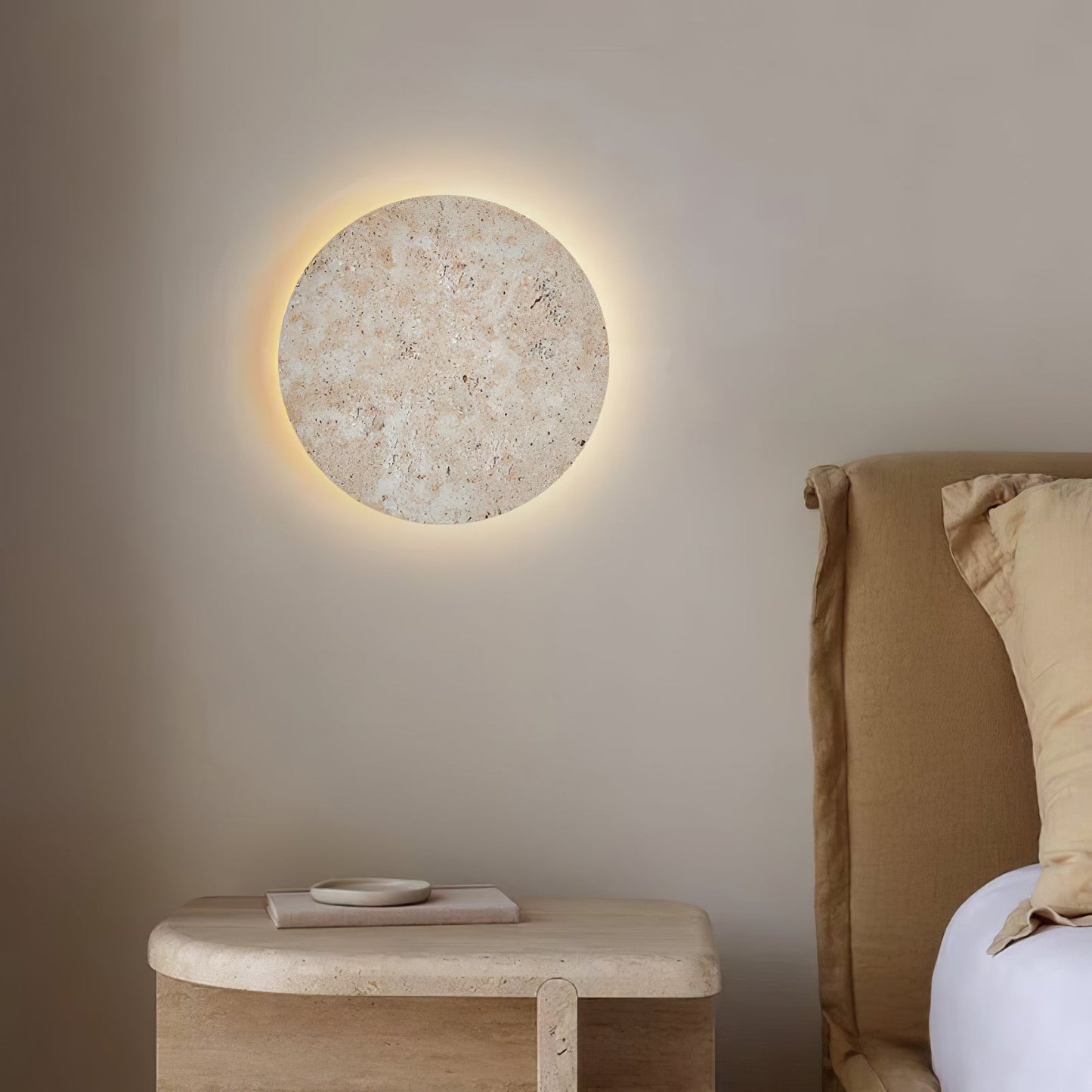 Calyria - Travertine Stone Wall Light