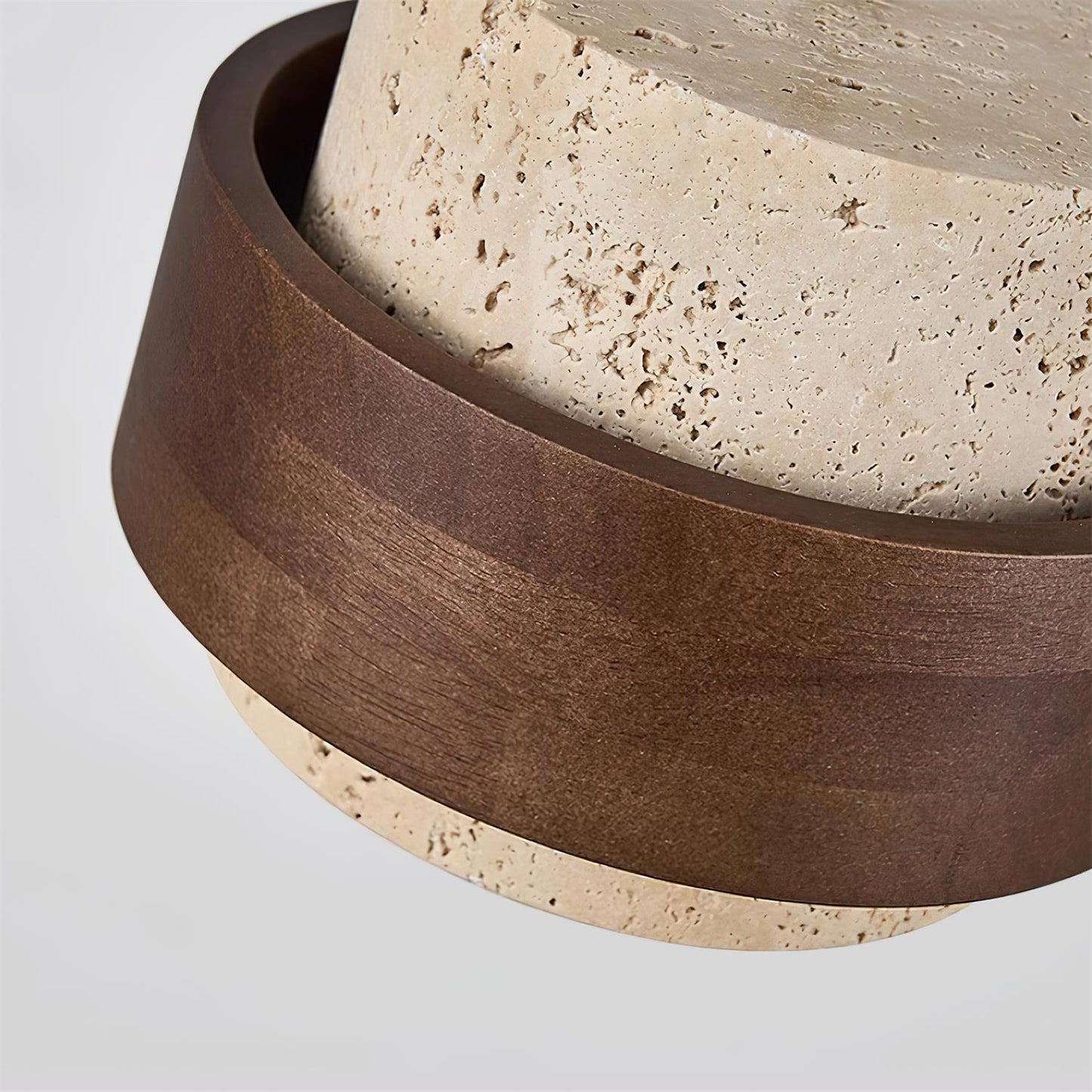 Sorra - Travertine Wood Pendant Light