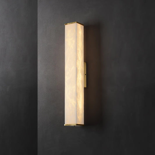 Orielle - Brass Alabaster Wall Light