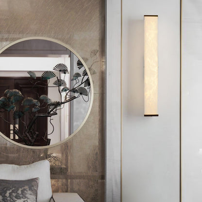 Orielle - Brass Alabaster Wall Light