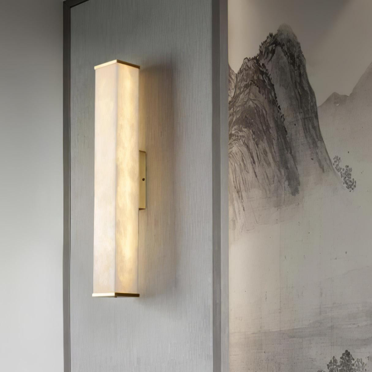 Orielle - Brass Alabaster Wall Light