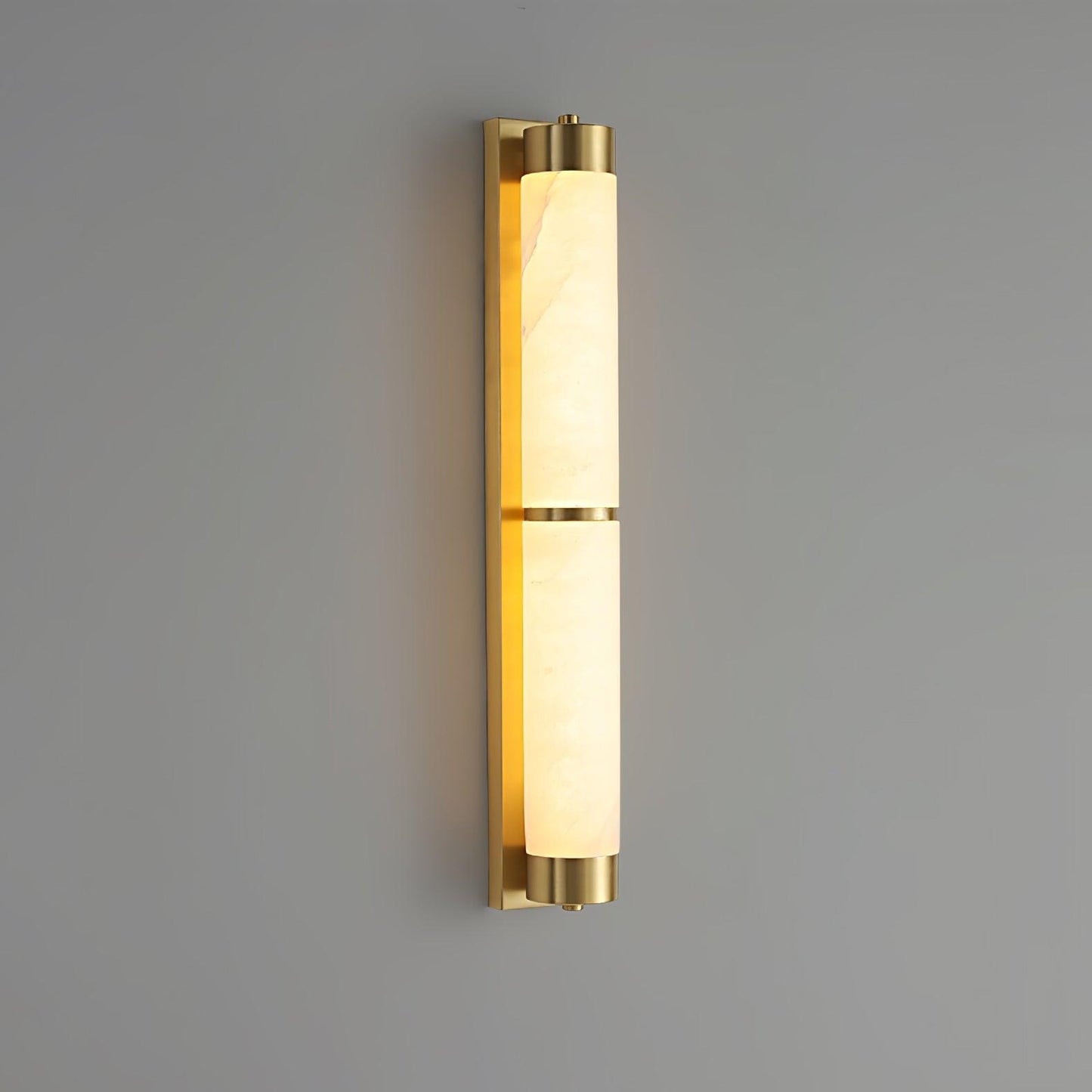 Aurora - Brass Alabaster Wall Light