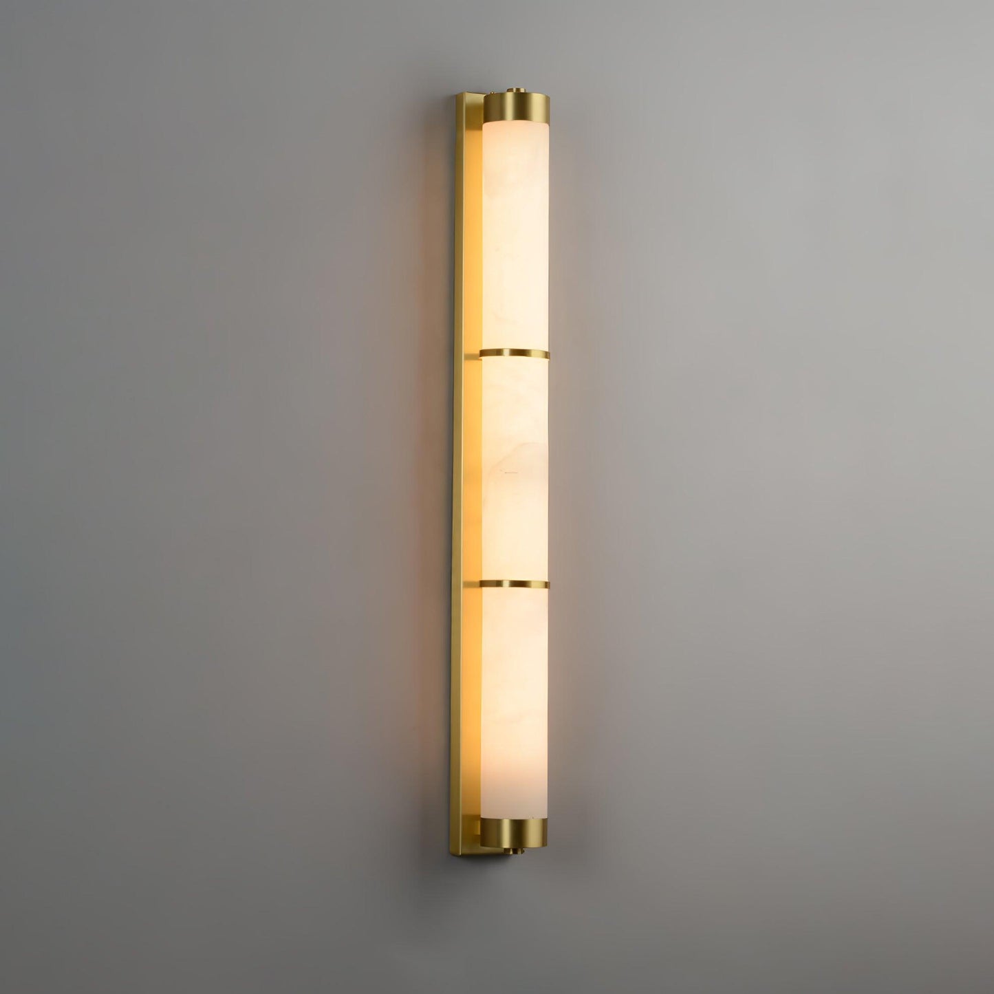 Aurora - Brass Alabaster Wall Light