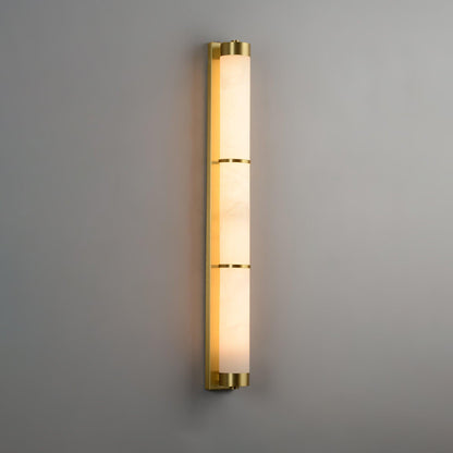 Aurora - Brass Alabaster Wall Light