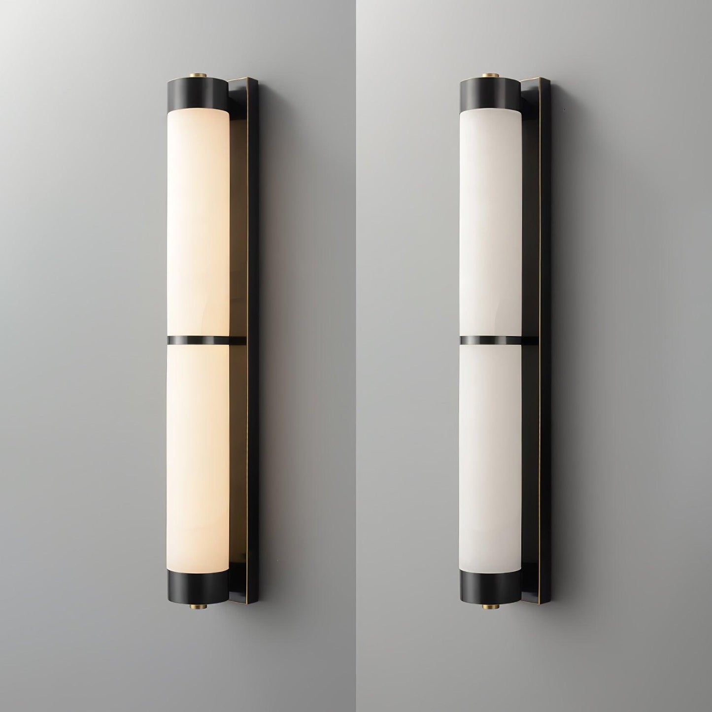 Aurora - Brass Alabaster Wall Light