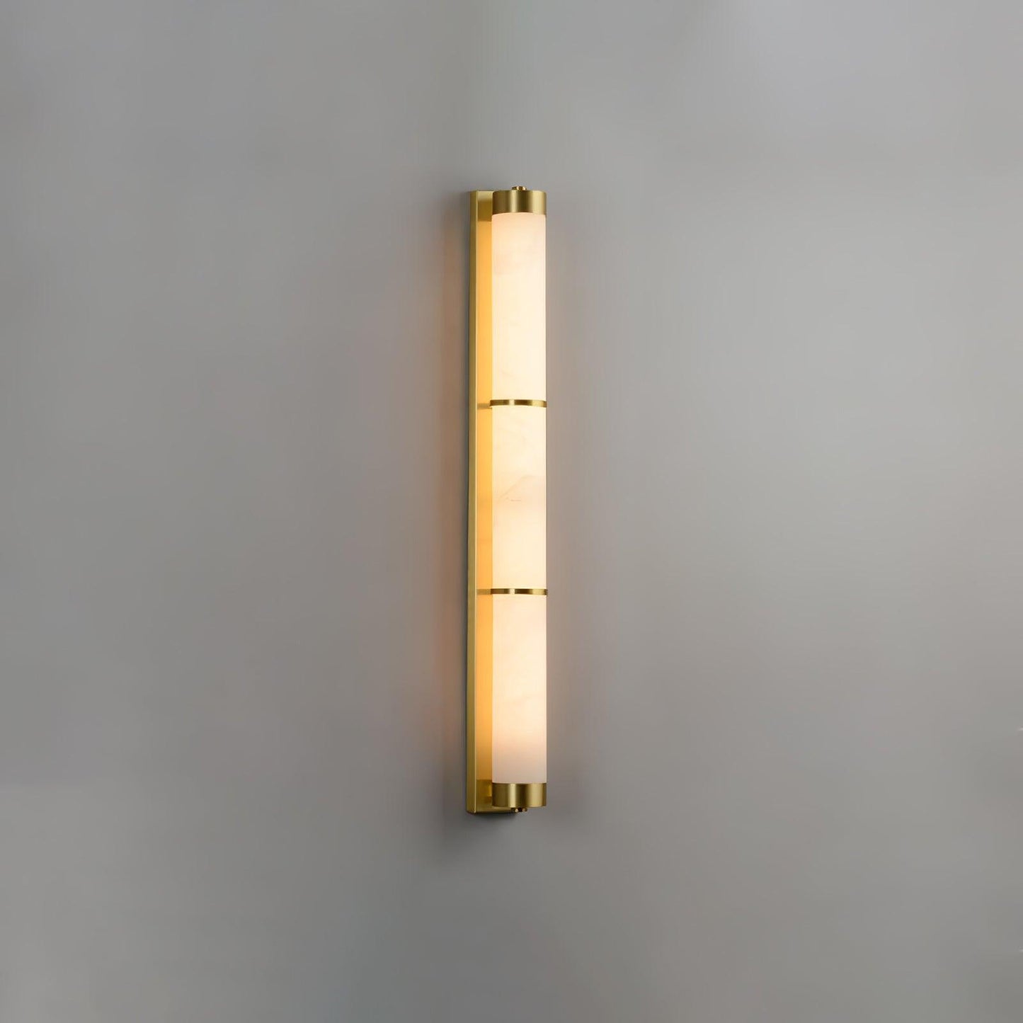 Aurora - Brass Alabaster Wall Light