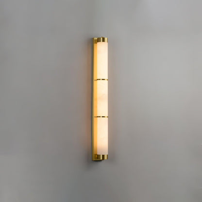 Aurora - Brass Alabaster Wall Light