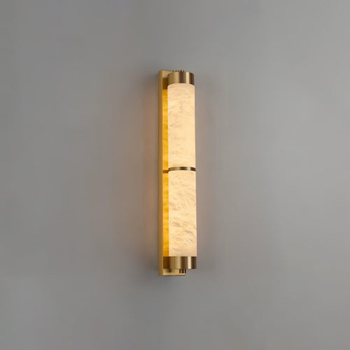 Aurora - Brass Alabaster Wall Light