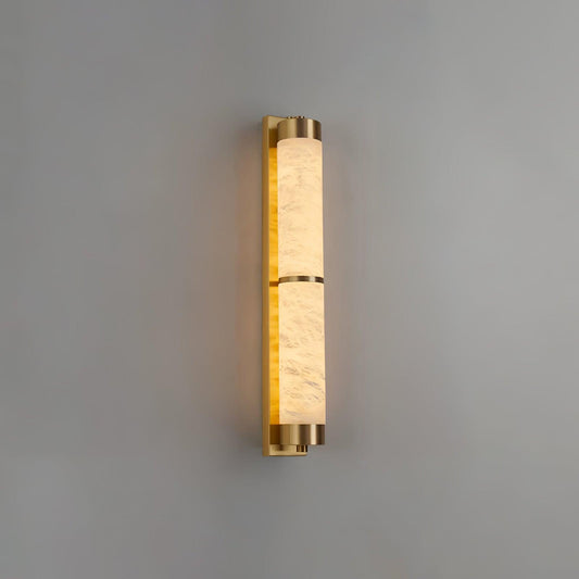Aurora - Brass Alabaster Wall Light