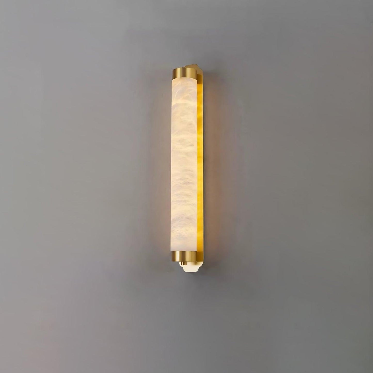 Aurora - Brass Alabaster Wall Light