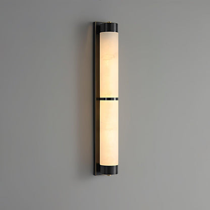 Aurora - Brass Alabaster Wall Light