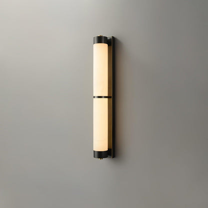 Aurora - Brass Alabaster Wall Light