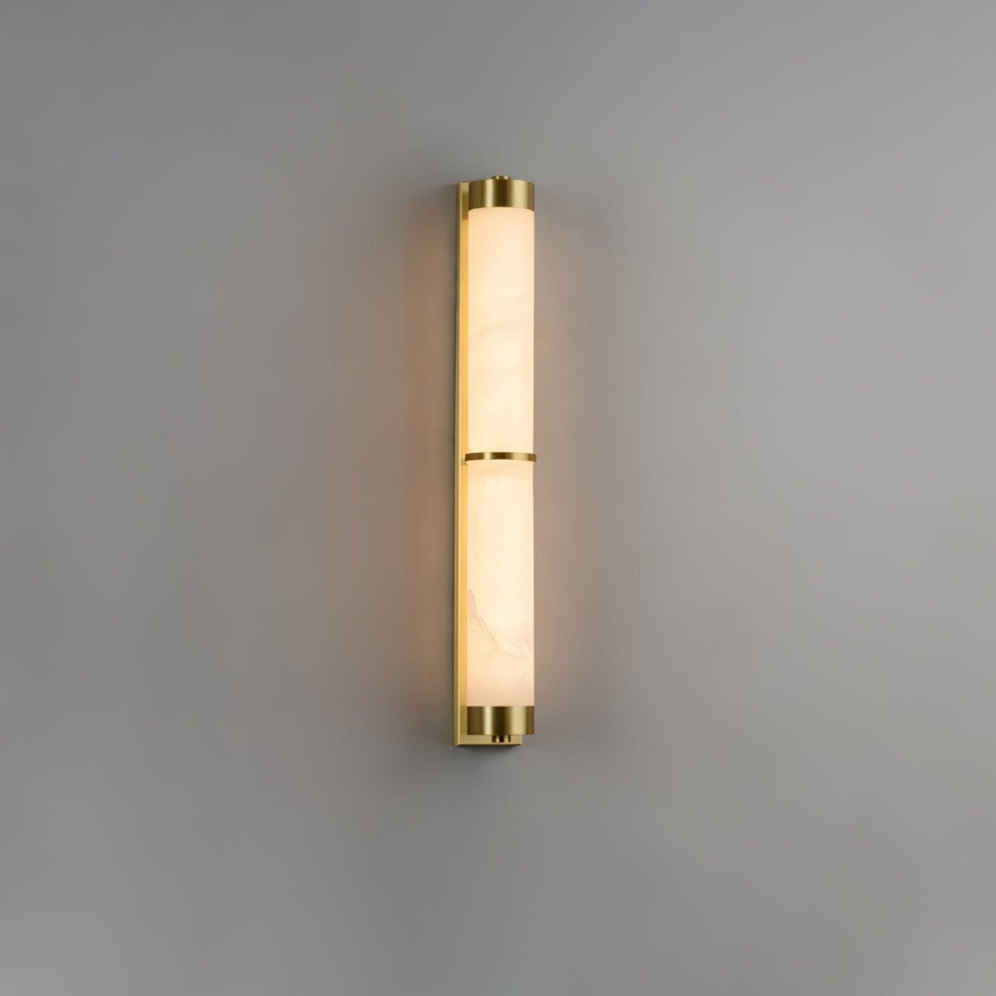 Aurora - Brass Alabaster Wall Light