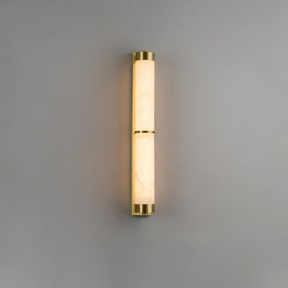 Aurora - Brass Alabaster Wall Light