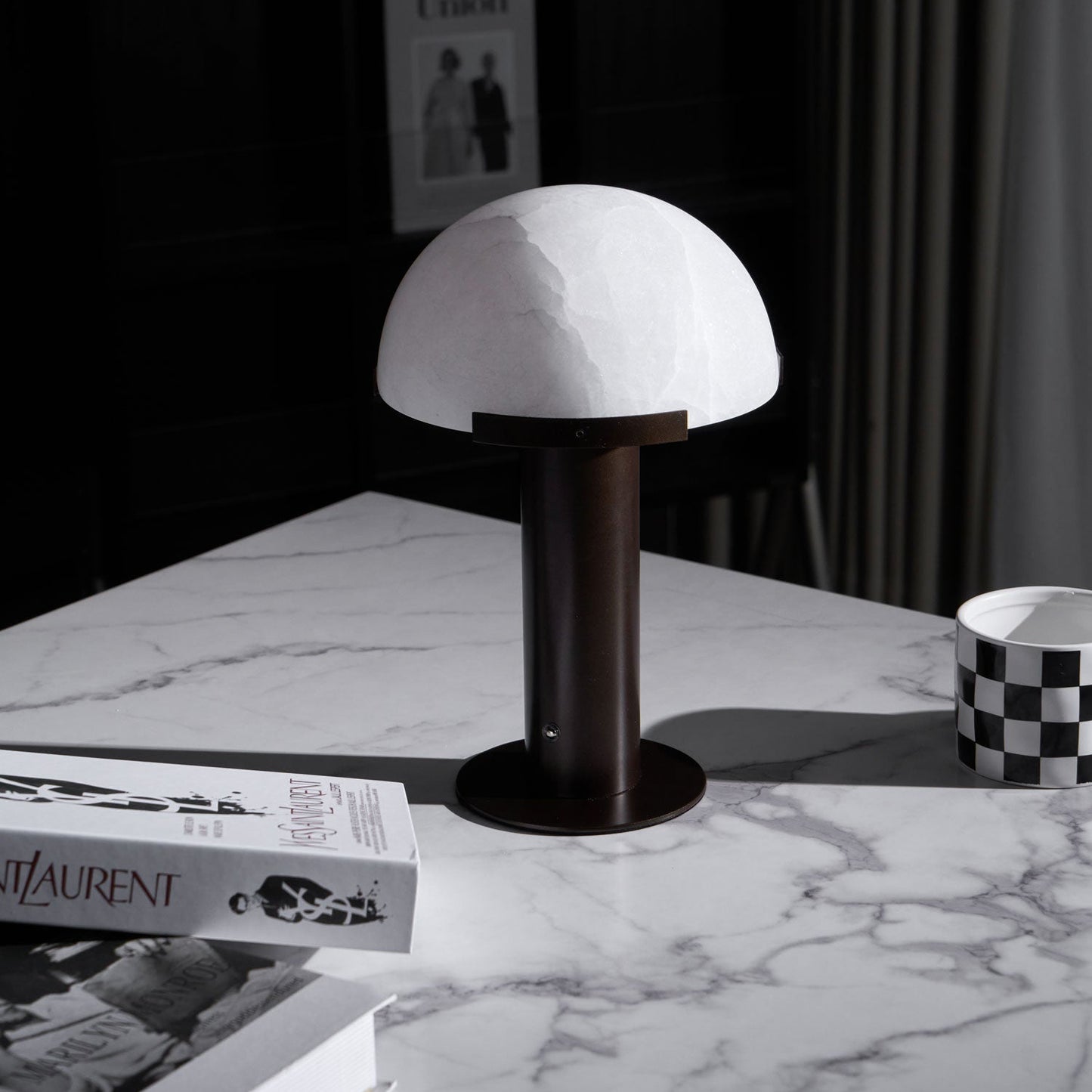 Elowen - Brass Alabaster Table Lamp
