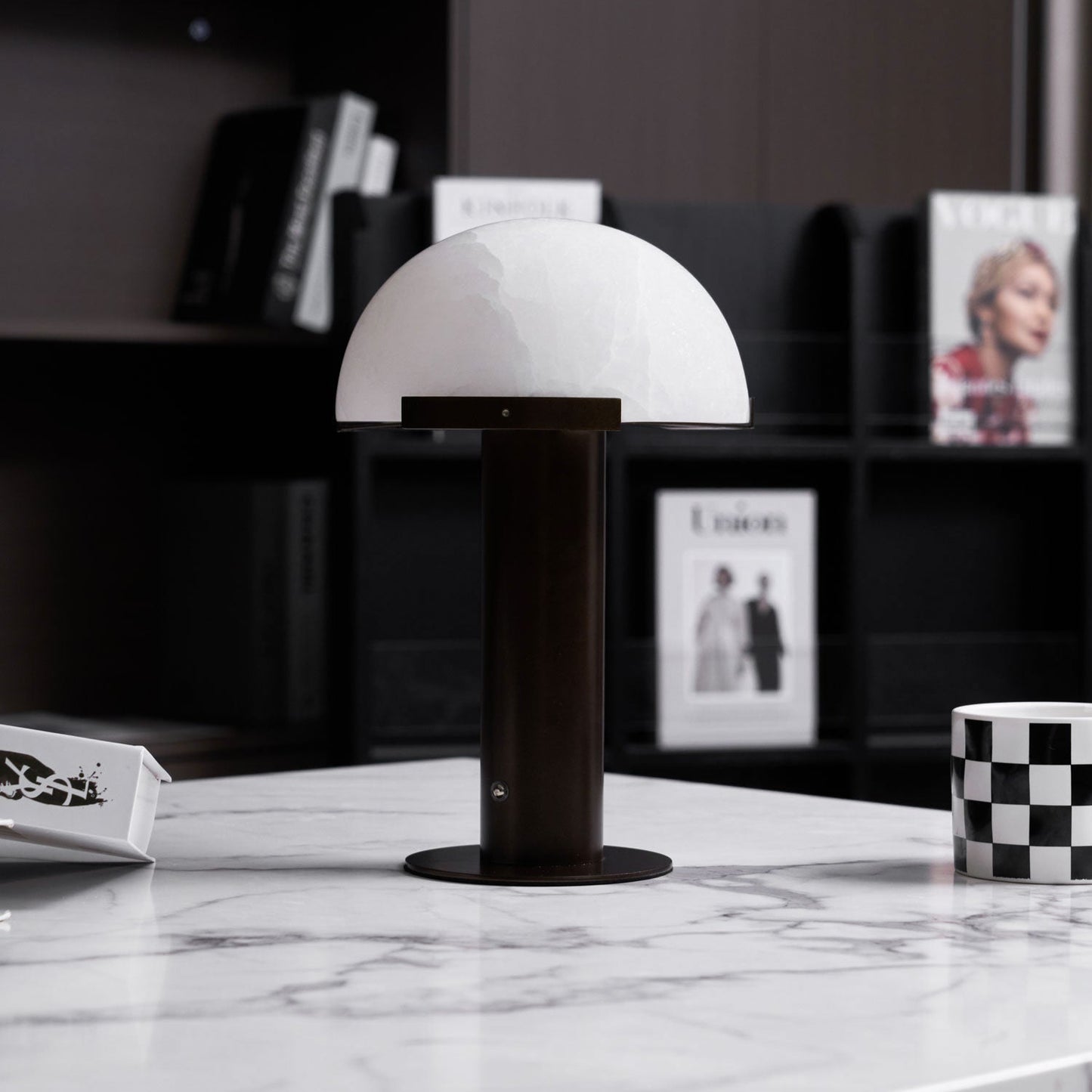 Elowen - Brass Alabaster Table Lamp