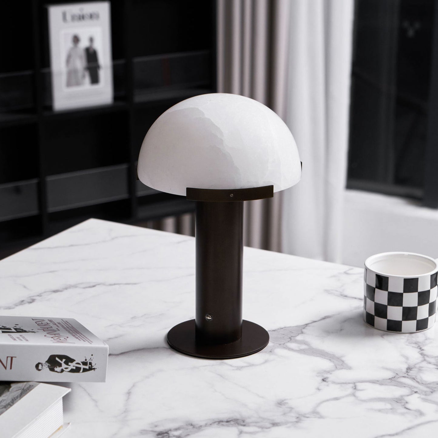 Elowen - Brass Alabaster Table Lamp