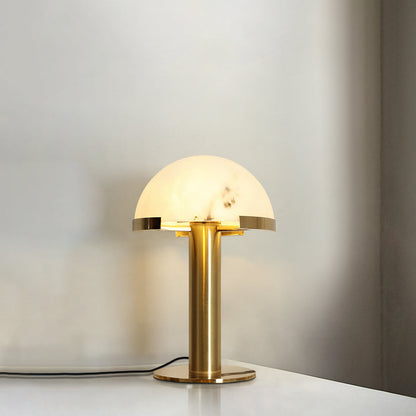 Elowen - Brass Alabaster Table Lamp