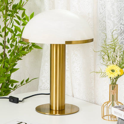 Elowen - Brass Alabaster Table Lamp