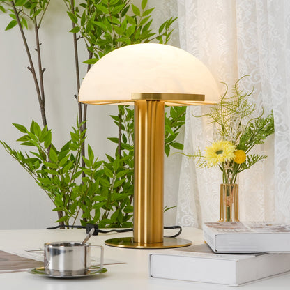 Elowen - Brass Alabaster Table Lamp