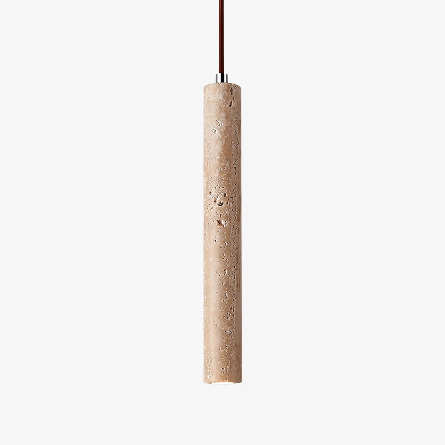 Novira - Cylinder Travertine Stone Pendant Light