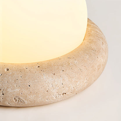 Serene - Travertine Stone Rechargeable Table Lamp