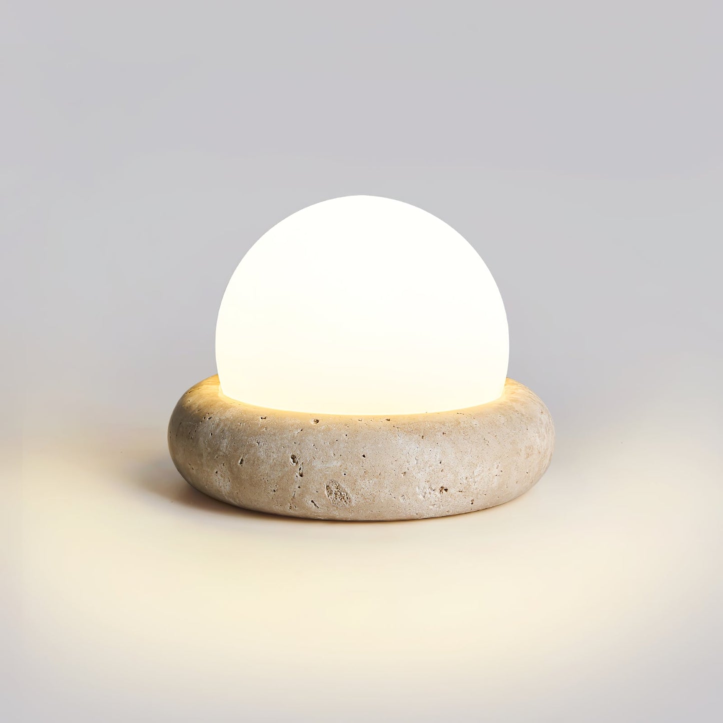 Serene - Travertine Stone Rechargeable Table Lamp
