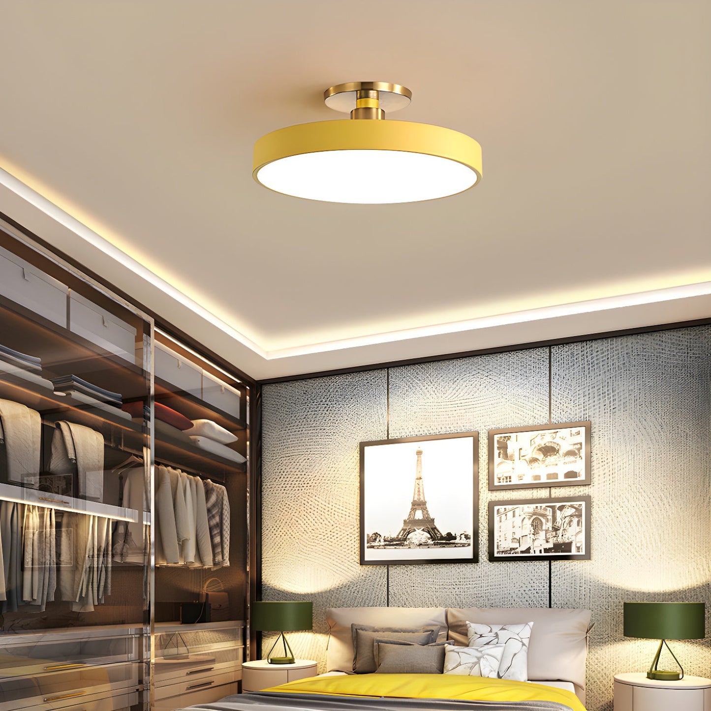 Zenvia – Aluminium Semi Flush Ceiling Light