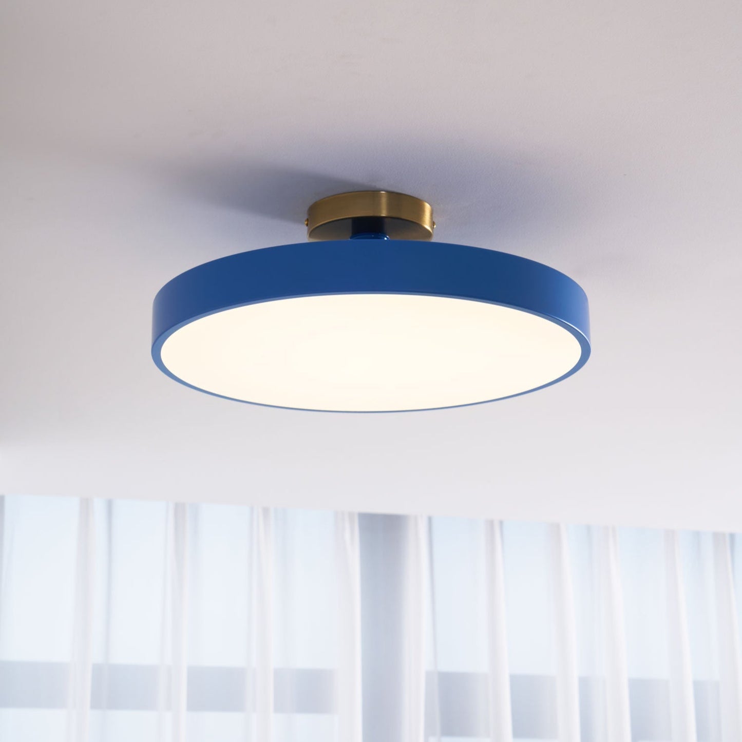Zenvia – Aluminium Semi Flush Ceiling Light