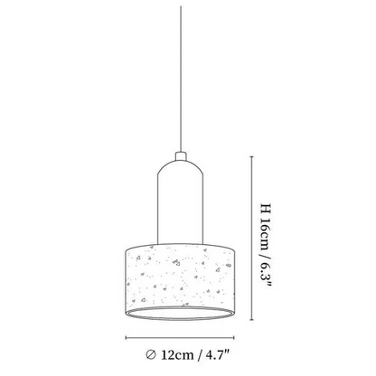 Atlas - Travertine Stone Pendant Light