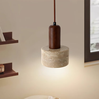 Atlas - Travertine Stone Pendant Light