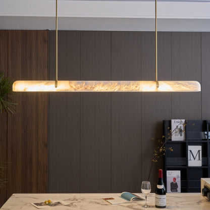 Cassara - Linear Alabaster Pendant Light