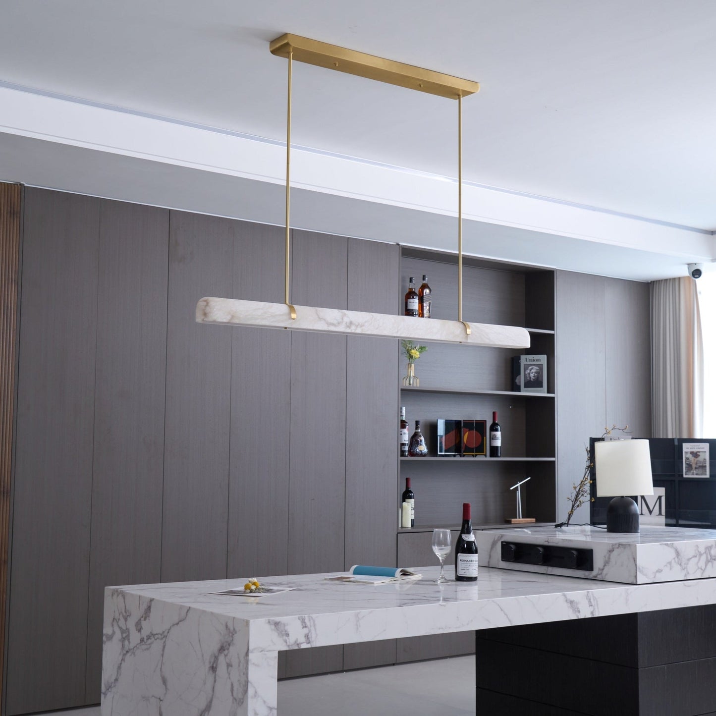 Cassara - Linear Alabaster Pendant Light