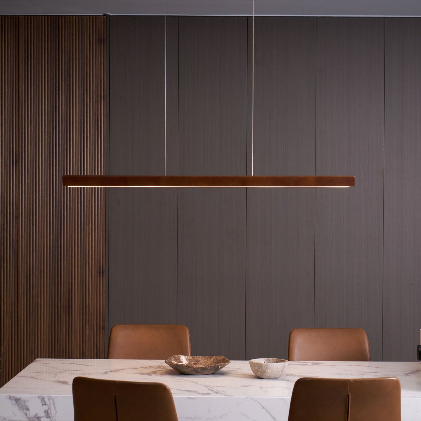Seraphine - Linear Wood Pendant Light