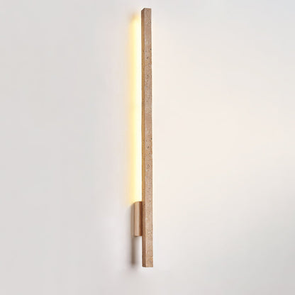 Elyssar - Linear Travertine Stone Wall Light