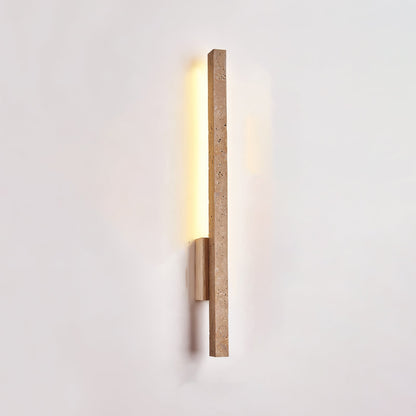 Elyssar - Linear Travertine Stone Wall Light