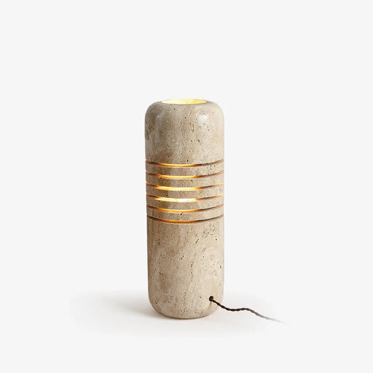 Travano – Travertine Stone Floor Lamp