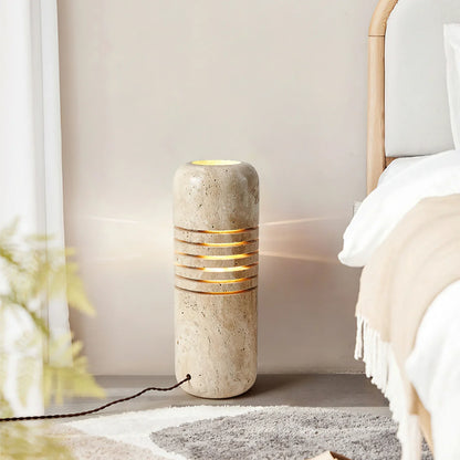 Travano – Travertine Stone Floor Lamp
