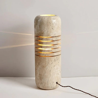 Travano – Travertine Stone Floor Lamp