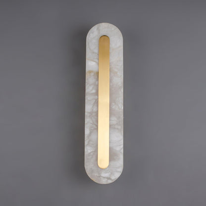 Celeste - Brass Alabaster Wall Light