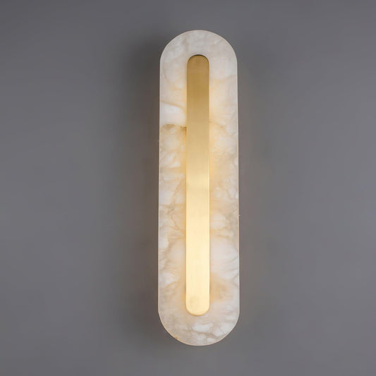 Celeste - Brass Alabaster Wall Light
