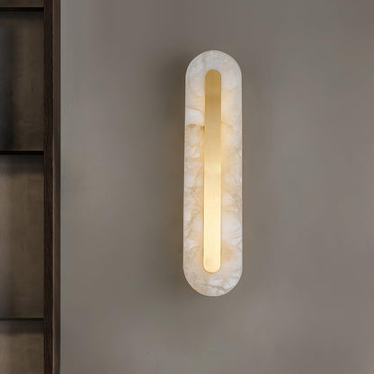 Celeste - Brass Alabaster Wall Light