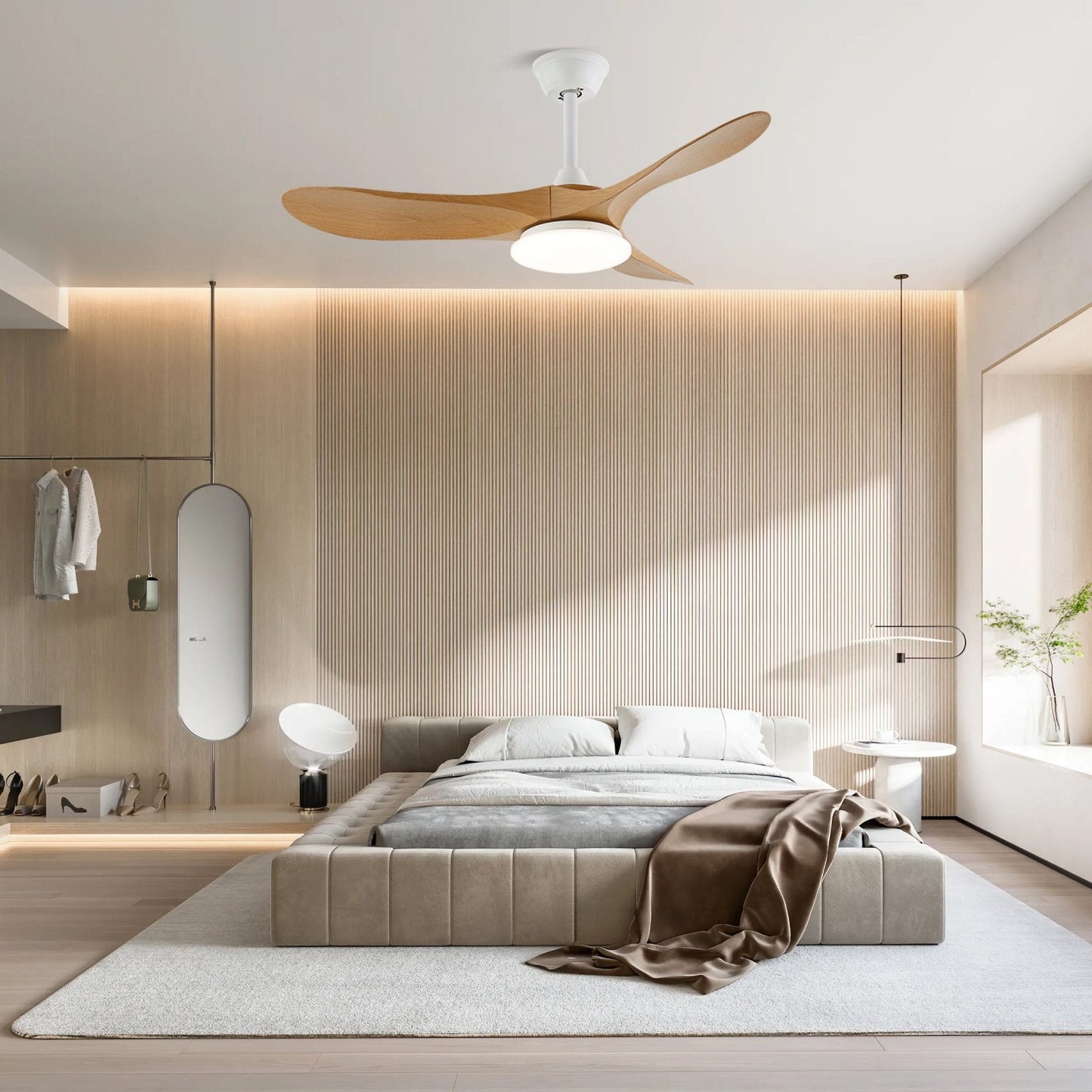 Aventis – Nordic Wooden Ceiling Fan Light