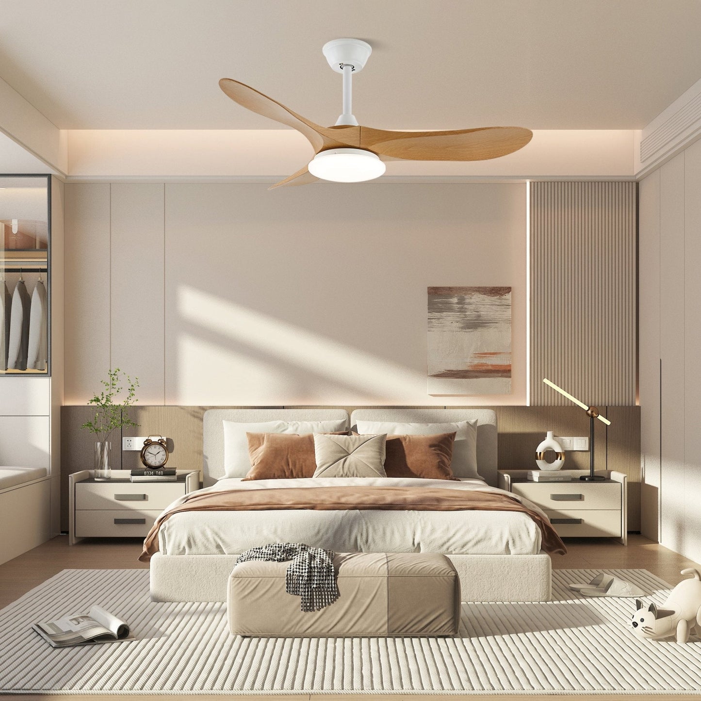 Aventis – Nordic Wooden Ceiling Fan Light