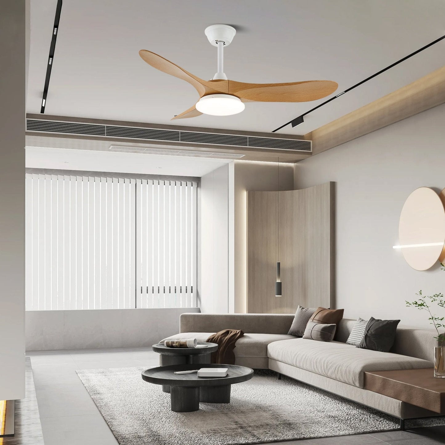 Aventis – Nordic Wooden Ceiling Fan Light