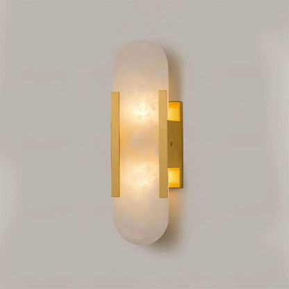 Azelia – Brass Alabaster Stone Wall Light