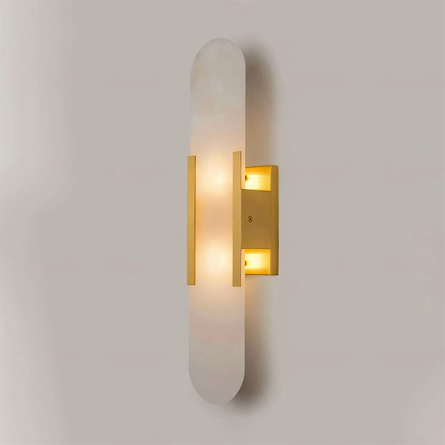 Azelia – Brass Alabaster Stone Wall Light